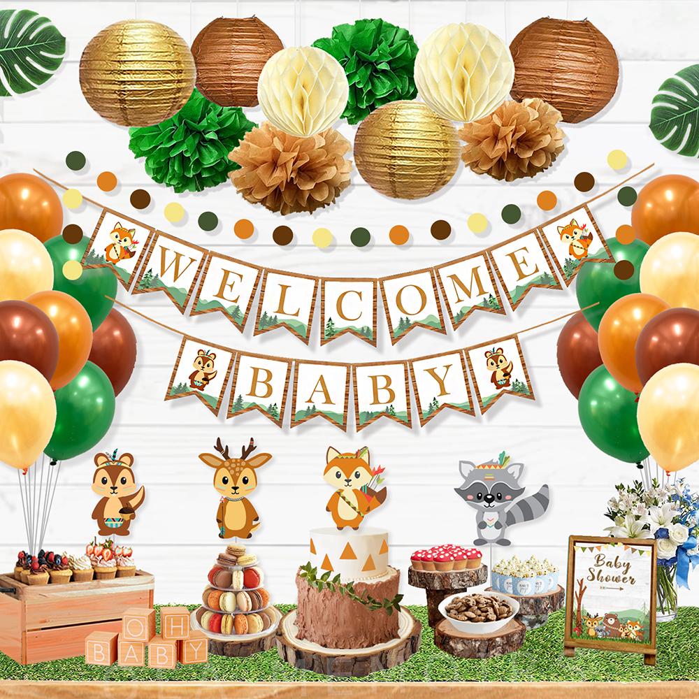 Woodland Animal Baby shower Decorations