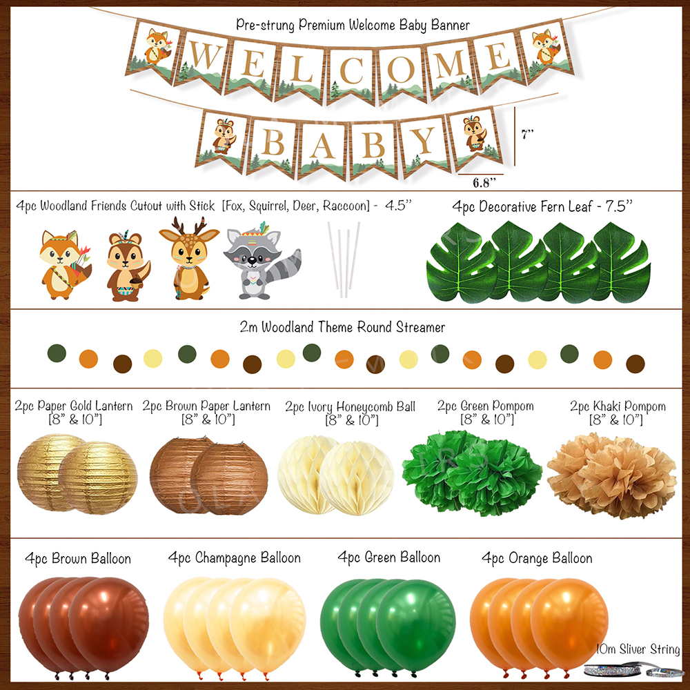 Woodland Baby Shower Gender Reveal Neutral