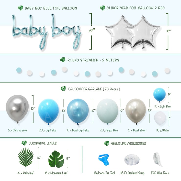 Boy Baby Shower Decor Supplies