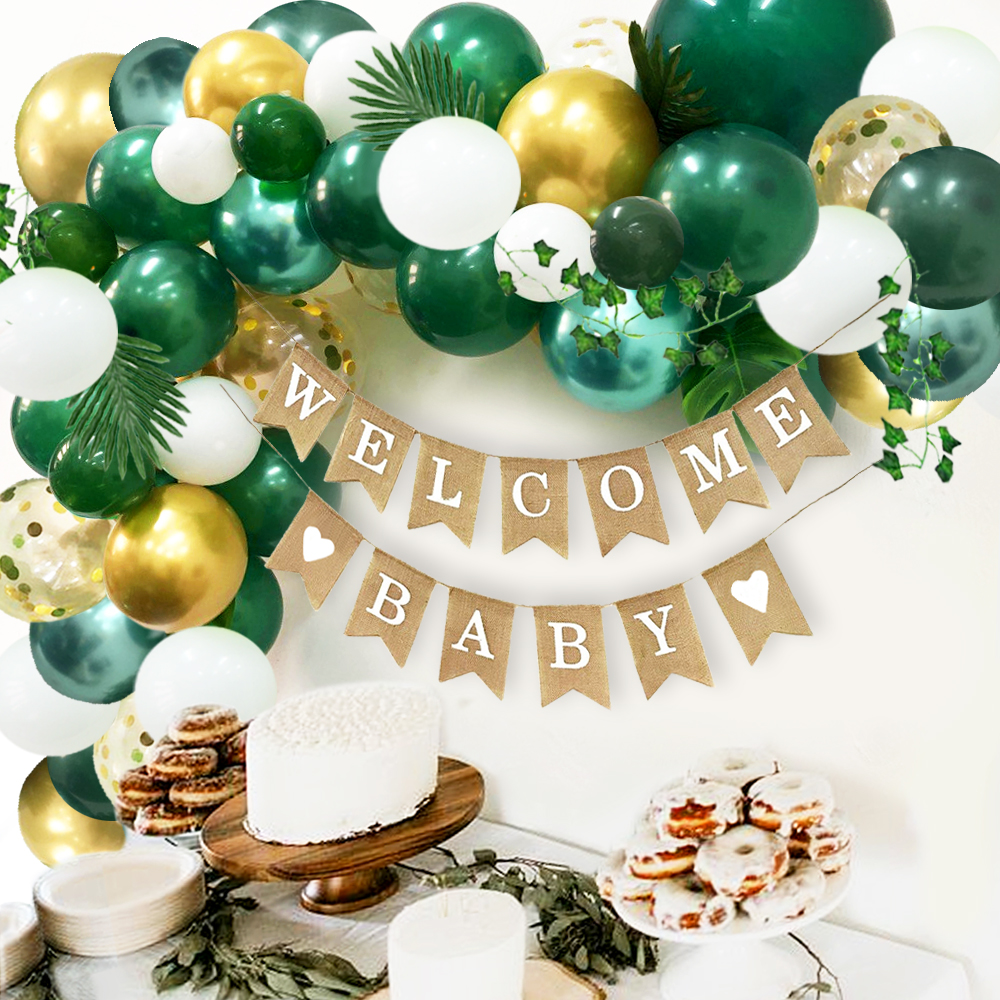 Green garland Balloon Arch Kit Jungle