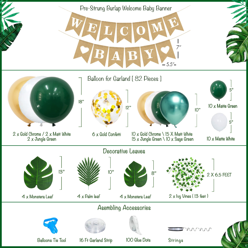 jungle theme baby shower decorations for boy