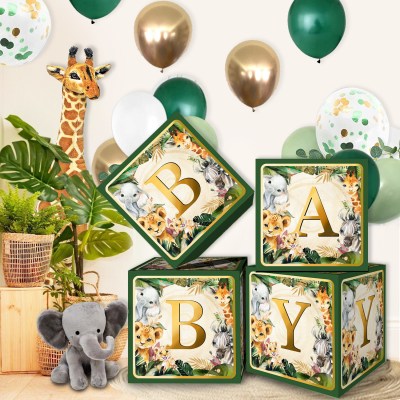 Safari Jungle Baby Shower Boxes